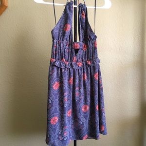 Open Back Halter Dress